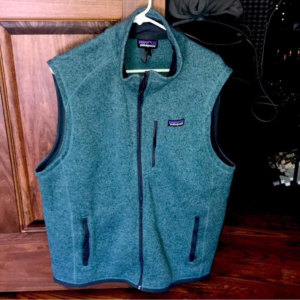 Patagonia Better Sweater Vest. Blue/Green Size XL